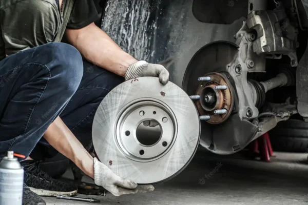 Brake discs and pads replacement - front (both)